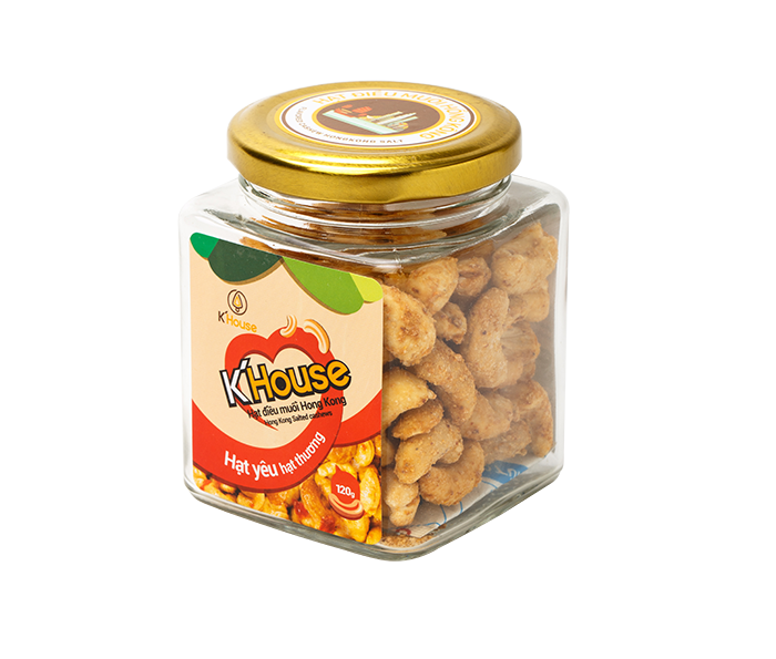 Hạt Điều Muối Hồng Kông 120gr Hạt Điều Muối Hồng Kông 120gr